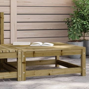 Vidaxl Vrtni tabure 70x70x30 cm Impregnirani borov