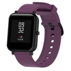 BStrap Silicone V4 remen za Xiaomi Amazfit GTR Mini, dark purple