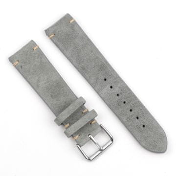 BStrap Suede Leather remen za Xiaomi Amazfit GTR Mini, gray