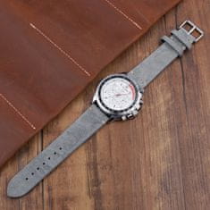 BStrap Suede Leather remen za Xiaomi Amazfit GTR Mini, gray