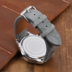 BStrap Suede Leather remen za Xiaomi Amazfit GTR Mini, gray