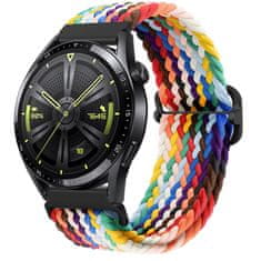 BStrap Elastic Nylon remen za Xiaomi Amazfit GTR Mini, rainbow