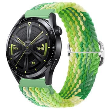 BStrap Elastic Nylon remen za Xiaomi Amazfit GTR Mini, lime