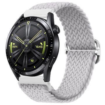 BStrap Elastic Nylon remen za Xiaomi Amazfit GTR Mini, pearl white