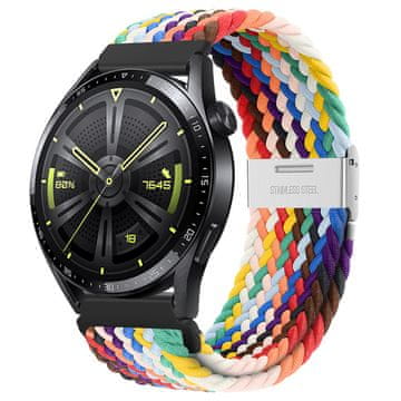 BStrap Elastic Nylon 2 remen za Xiaomi Amazfit GTR Mini, rainbow