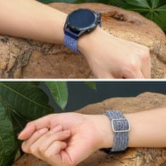 BStrap Braid Nylon remen za Xiaomi Amazfit GTR Mini, blue white