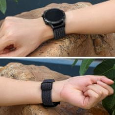 BStrap Braid Nylon remen za Xiaomi Amazfit GTR Mini, blue white