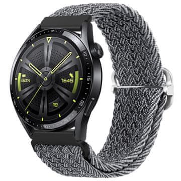 BStrap Braid Nylon remen za Xiaomi Amazfit GTR Mini, gray black