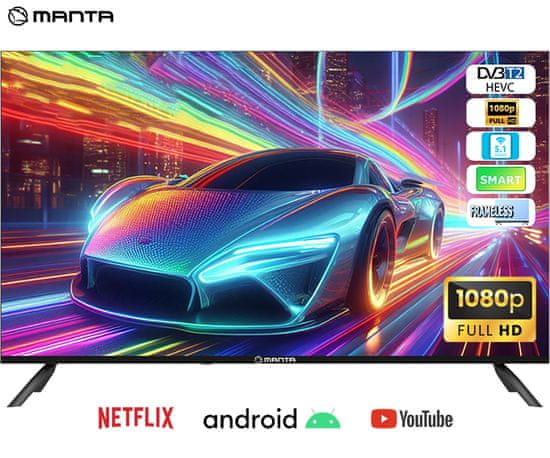 Manta 40LFA123E Full HD LED televizor, 101 cm (40), Android, Dolby Digital+, Hotel Mode - rabljeno
