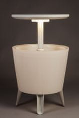 KETER SIROLO Elegantna Bijela Vrtna Stolica s Naslonima za Ruke