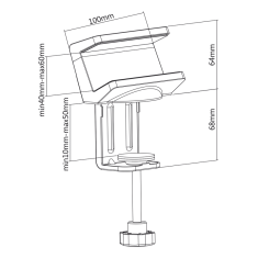 MaxTrack Nosač za električne razdjelnike NVZ 1 crni