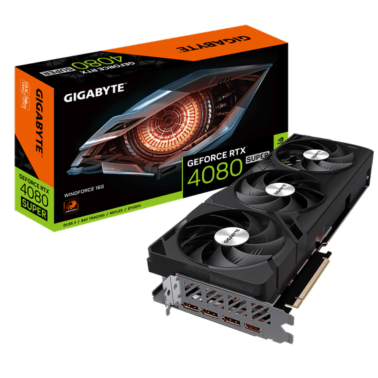 Gigabyte GeForce RTX 4080 SUPER Windforce 16G grafička kartica, 16GB GDDR6X (GV-N408SWF3-16GD)