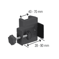 MaxTrack Nosač za električne razvodne kutije NVZ 5 crni