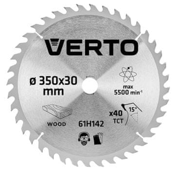 slomart VERTO List kružne pile 350 x 30 mm, 40 zuba