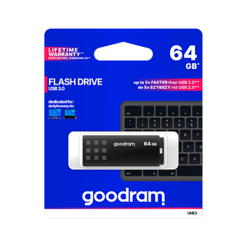 slomart USB stick Goodram UME3 64GB USB 3.2, crni
