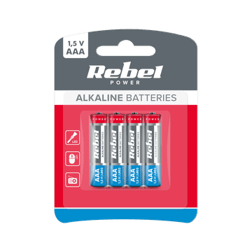 slomart Baterije alkalne REBEL LR03 AAA, 4 kom.