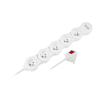 Rebel Produžni kabel snake produžna letva 1,5 m, 5 utičnica, 2x usb, rebel