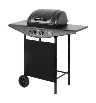slomart Teesa BBQ 2000 Plinski roštilj, 2 plamenika, crni/srebrni