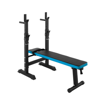 slomart REBEL ACTIVE Ravna klupa za trening sa stalkom, 200 kg, crna