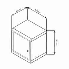 Datech zidni ormar 18U 901 600x450 sivi + polica DP.6418.9000
