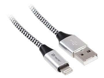 Tracer Kabel USB 2.0 iPhone AM - lightning 1,0m crno-srebrni