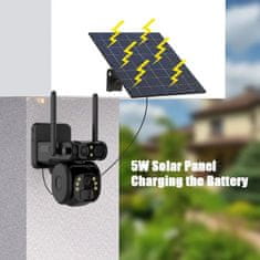 Secutek Rotirajuća vanjska solarna kamera na SIM karticu Y10-4G-Q11 s dvije leće