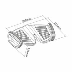 Digitus oslonac za noge crni DA-90412