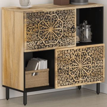Vidaxl Komoda 80x33x75 cm Masivno drvo manga