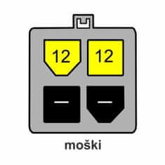 Delock adapter DC 4-pinski - Molex M 0,15 m 82391