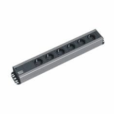 Bachmann razdjelnik za stalak 6x220V PVC 90° 2m crno/siva 300.000