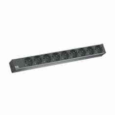 Bachmann razdjelnik za stalak 9x220V ALU 2m crni 333.506