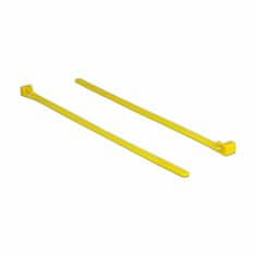 Delock Kabelske vezice 200x7,5 mm za višekratnu upotrebu žuto pakiranje/100 18759