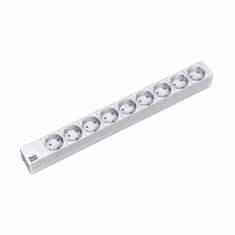 Bachmann razdjelni stalak 9x220V ALU 3m sivi 333.4047