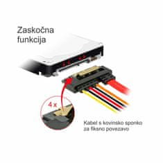 Delock adapter SATA 7pin + 4pin Ž- 1x SATA 30cm 85234