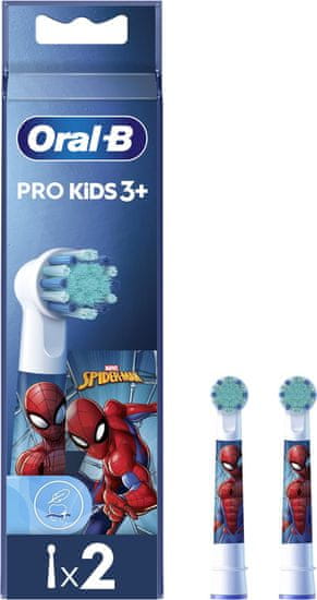 Oral-B EB10S Pro Kids 3+ glava električne četkice za zube, 2 komada, Spiderman