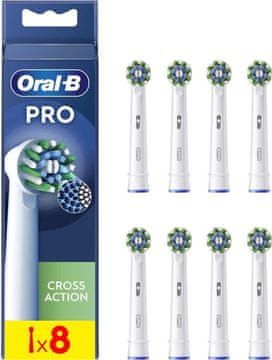Oral-B Pro Cross Action EB50-8 glava električne četkice za zube, 8 komada