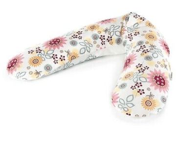 Theraline Original navlaka za trudnički jastuk, 100% pamuk, 190 cm, bijelo ljetno cvijeće