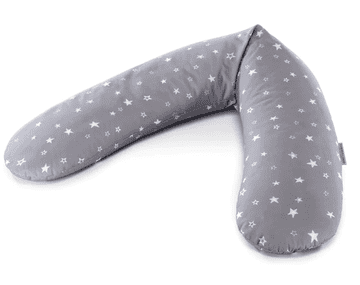 Theraline Original navlaka za trudnički jastuk, 100% pamuk, 190 cm sive zvjezdice