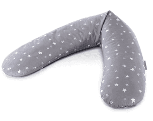  Theraline Original navlaka za trudnički jastuk, 100% pamuk, 190 cm, sive zvjezdice