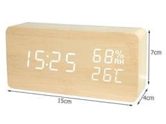 Verkgroup Digitalni budilica s termometrom i vlagomjerom