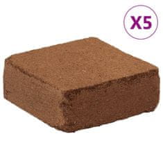 Vidaxl Kocke od kokosovih vlakana, 5 kg x 5 kom, ukupno 25 kg