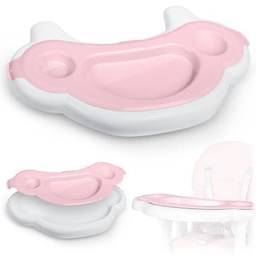 Ricokids Sinco poslužavnik za dječju stolicu - roza