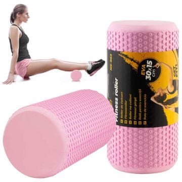 Neo-Sport EVA valjak za vježbanje NS-963 ružičaste boje