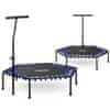 Neo-Sport Fitness trampolin s ručkom 127 cm - šesterokutni plavi