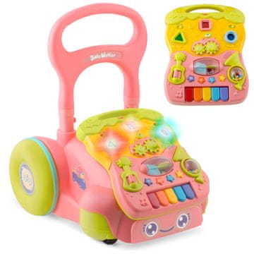 Ricokids Edukativna hodalica s glazbom 2 u 1 RK-744 roza
