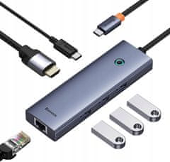 BASEUS HUB priključna stanica. 6u1, USB-C (B00052807813-00)
