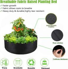 HOME & MARKER® Platnena vrtna gredica za brzi rast biljaka, 90x30 cm | PLANTIE