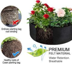 HOME & MARKER® Platnena vrtna gredica za brzi rast biljaka, 90x30 cm | PLANTIE