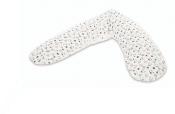 Theraline Original navlaka za trudnički jastuk, 100% pamuk, 190 cm, bijele ptice