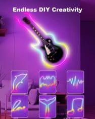 NEON LED traka RGB s daljinskim upravljačem 5m